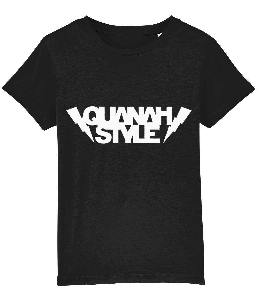 Quanah Style - White Logo Kids T-Shirt - SNATCHED MERCH
